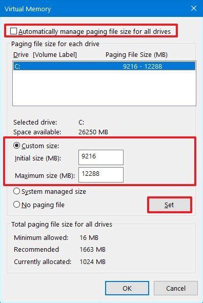 Image result for Virtual Ram Settings