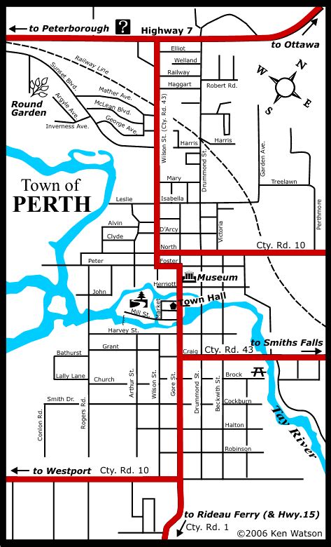 Perth Canada Map に対する画像結果