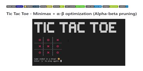 Image result for Minimax Algorithm Python Tic Tac Toe