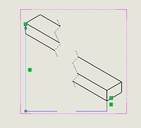 Image result for SolidWorks Diagonal Break Line