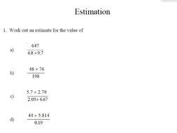 Image result for Estimation Questions