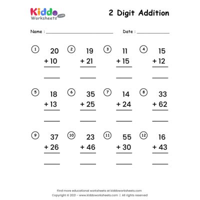 Image result for Printable Math Addition Worksheets