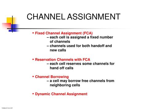 Toradh íomhá ar Channel Assignment Strategies