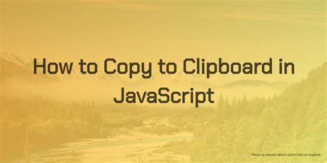 Image result for JavaScript to Copy to Clipboard