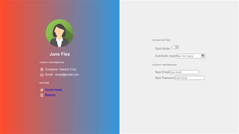 Profile Using HTML and CSS に対する画像結果