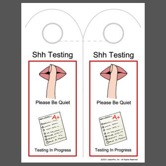 Toradh íomhá ar Shh Testing Sign
