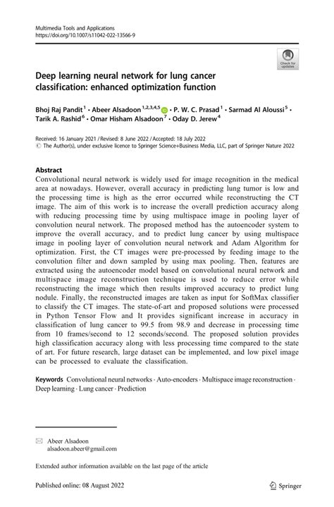 Adam Optimizer Algorithm for Lung Cancer Classification in Deep Learning に対する画像結果