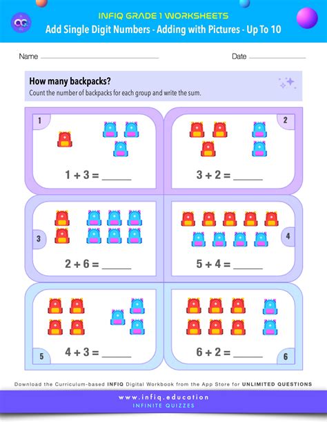Image result for Adding Numbers Worksheets for Grade 1