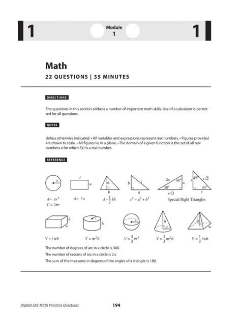 Toradh íomhá ar First Page of Math Sat Test