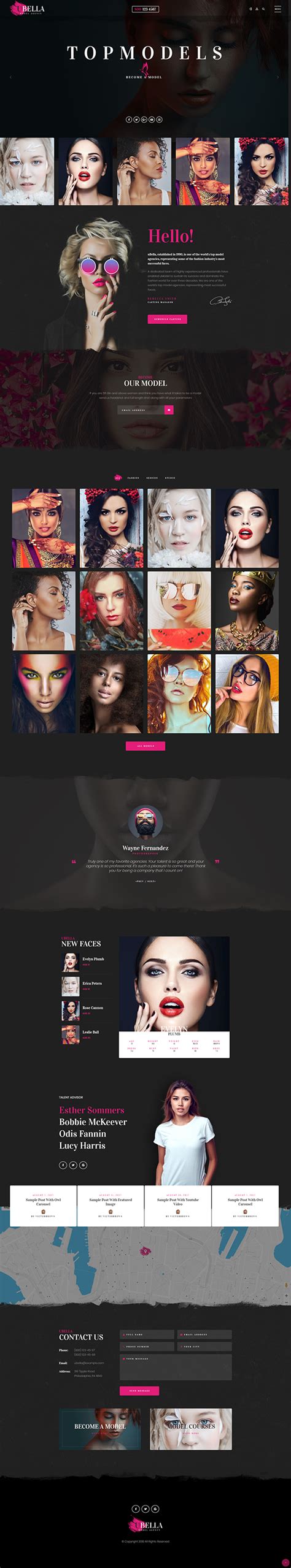 Toradh íomhá ar Model Web Design Template