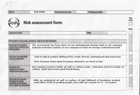 Image result for IOSH Working Safely Risk Assessment