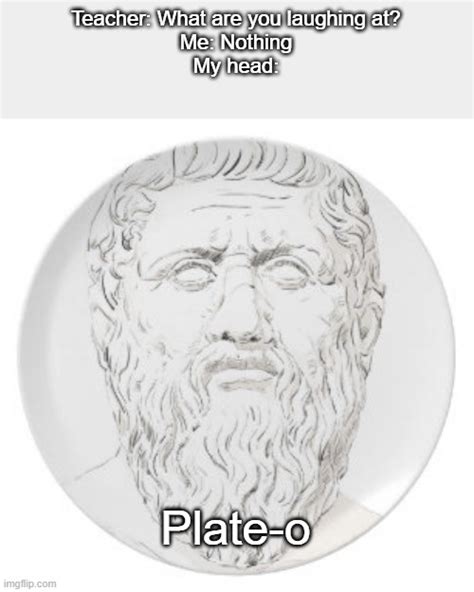 Toradh íomhá ar Plato Face Meme