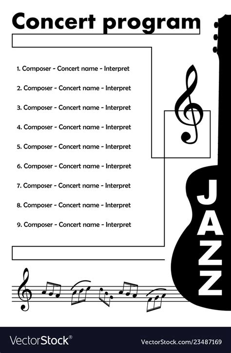 Image result for Concert Programme Template