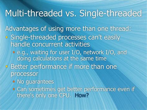 Image result for Single-Threaded vs Multi-Threaded Animation