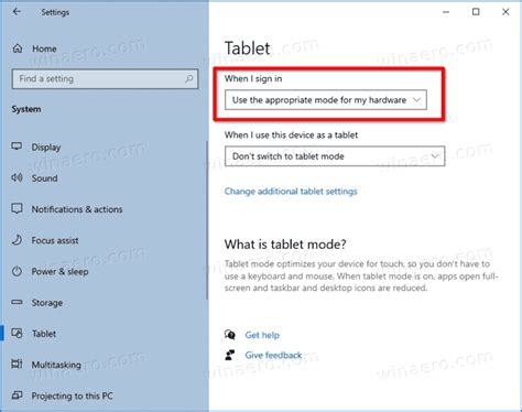 How to Use Tablet Mode に対する画像結果