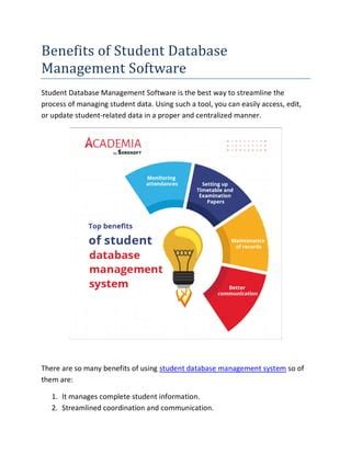 Image result for Software Used in Student Database Management System