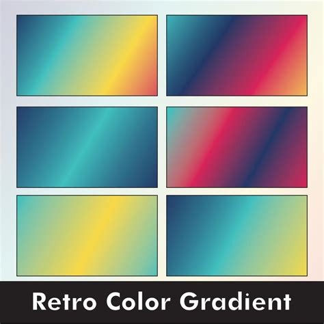 Retro Colorful Gradient Background 12646899 Vector Art at Vecteezy