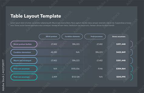 Image result for Table and Column Layout Design
