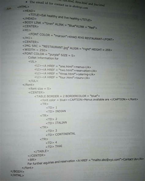 Image result for Write a HTML Code for Indian Institute Technology Brainly