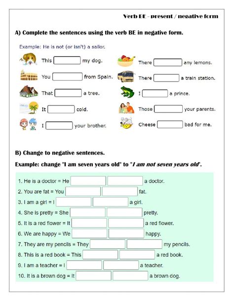 Full Form to Short Form AM Is Are Worksheet に対する画像結果