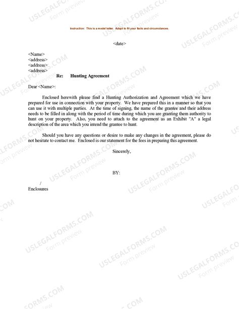 Image result for Example of Hunting Permission Letter