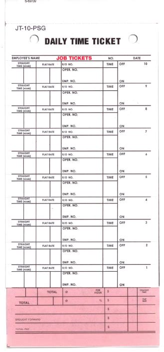 Toradh íomhá ar Time Card Job Tracking