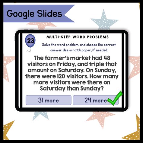 Image result for 4th Grade Multi-Step Math Problems