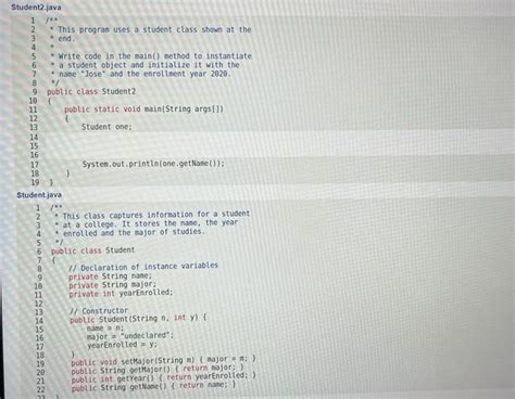 Image result for Coding Java Main Class Student