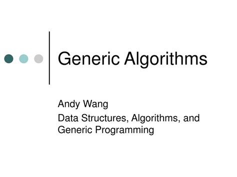 Image result for Generic Algorithms