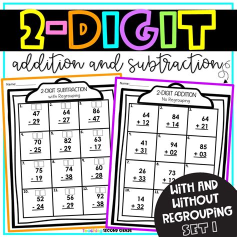 Afbeeldingsresultaten voor 2-Digit Addition Practice Sheets