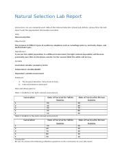 Image result for Evolution Bird Length Natural Selection Lab Bio 1102 Graph Answer Key