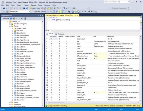 Image result for Data Dictionary SQL