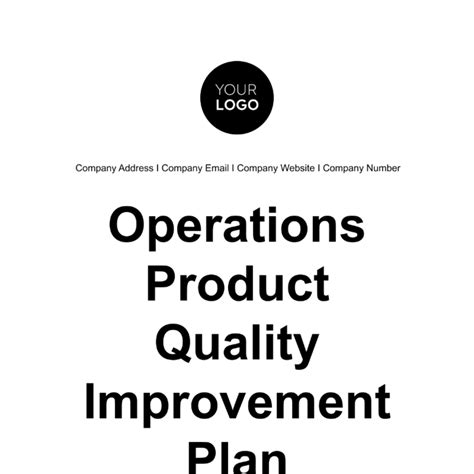 Image result for Product Quality Plan Example