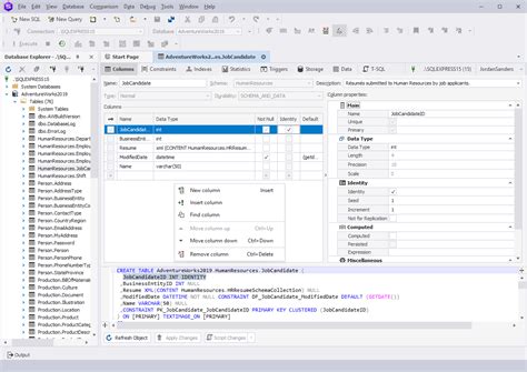 Image result for Table Designer SQL