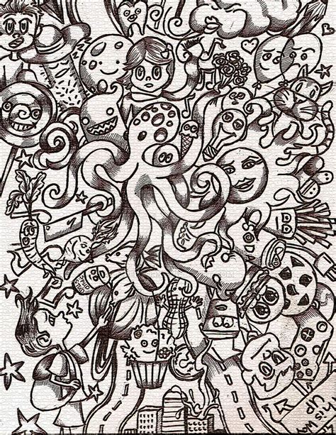 Toradh íomhá ar Random Doodle Drawings with Color