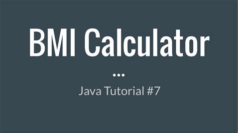 Toradh íomhá ar Java BMI Cm