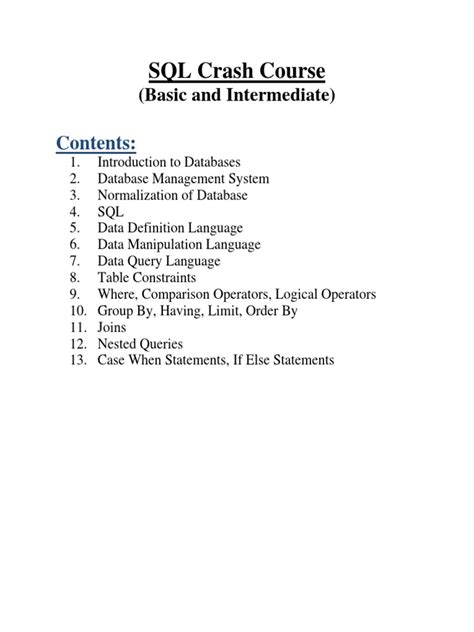 SQL Crash Course に対する画像結果