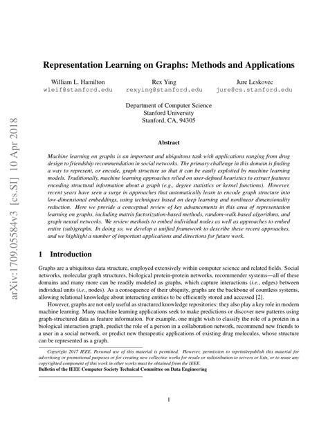Image result for Graph Representation Learning Book