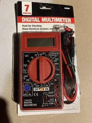 Image result for Harbor Freight 7 Function Digital Multimeter