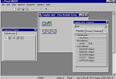 Toradh íomhá ar Visual dBASE