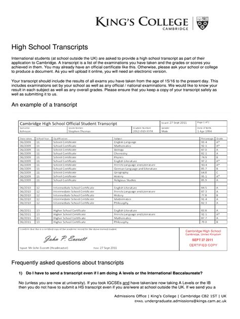Image result for Printable Blank Transcript