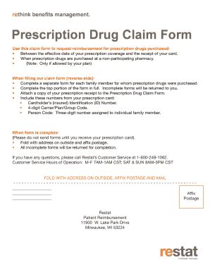 Image result for DRG Claim Form