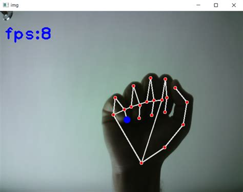 Toradh íomhá ar Handtrack Python