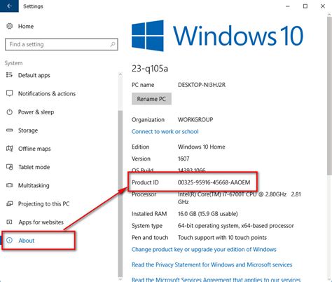 Find Windows 10 Product Key に対する画像結果