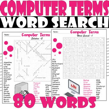 Computer Terms Word Search に対する画像結果