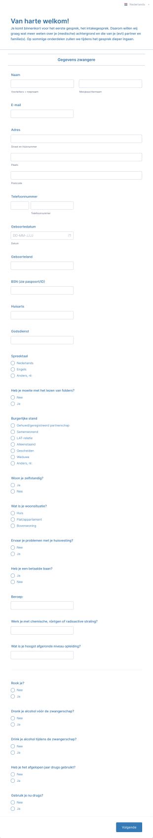 Toradh íomhá ar Intakeformulier API Integration