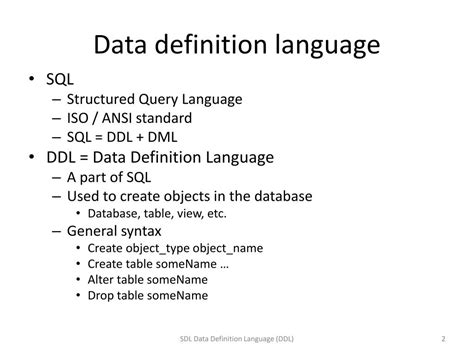Data Definition Language Alter in SQL に対する画像結果