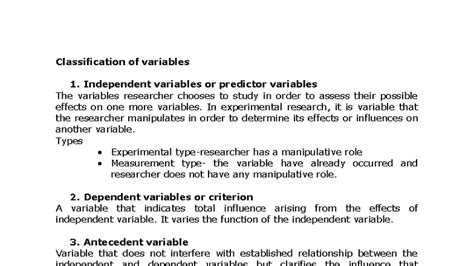 Image result for Antecedent Variable in Research