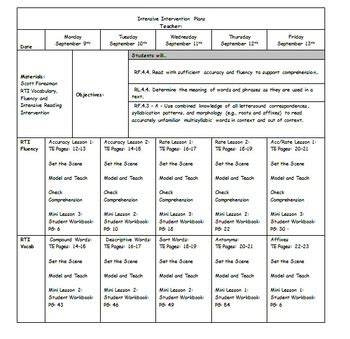 Image result for Counting Intervention Plan Template Example