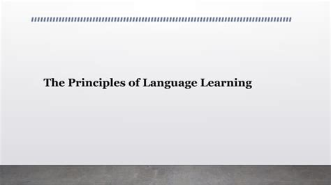Image result for Principles of English Language Learning